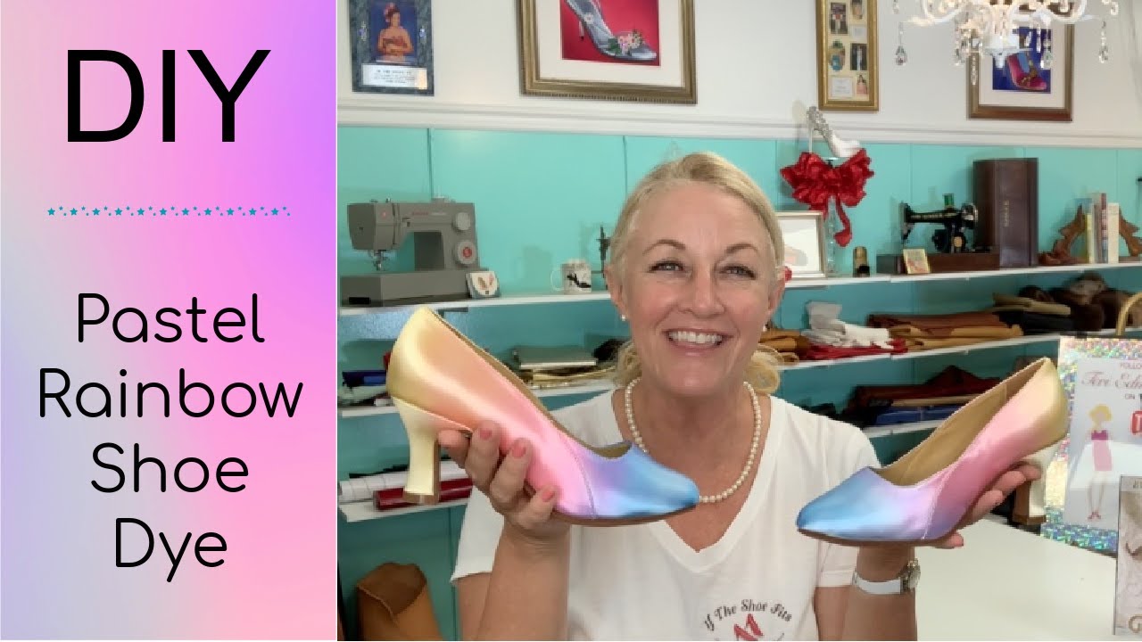 DIY: Dying Wedding Shoes "Pastel Rainbow"