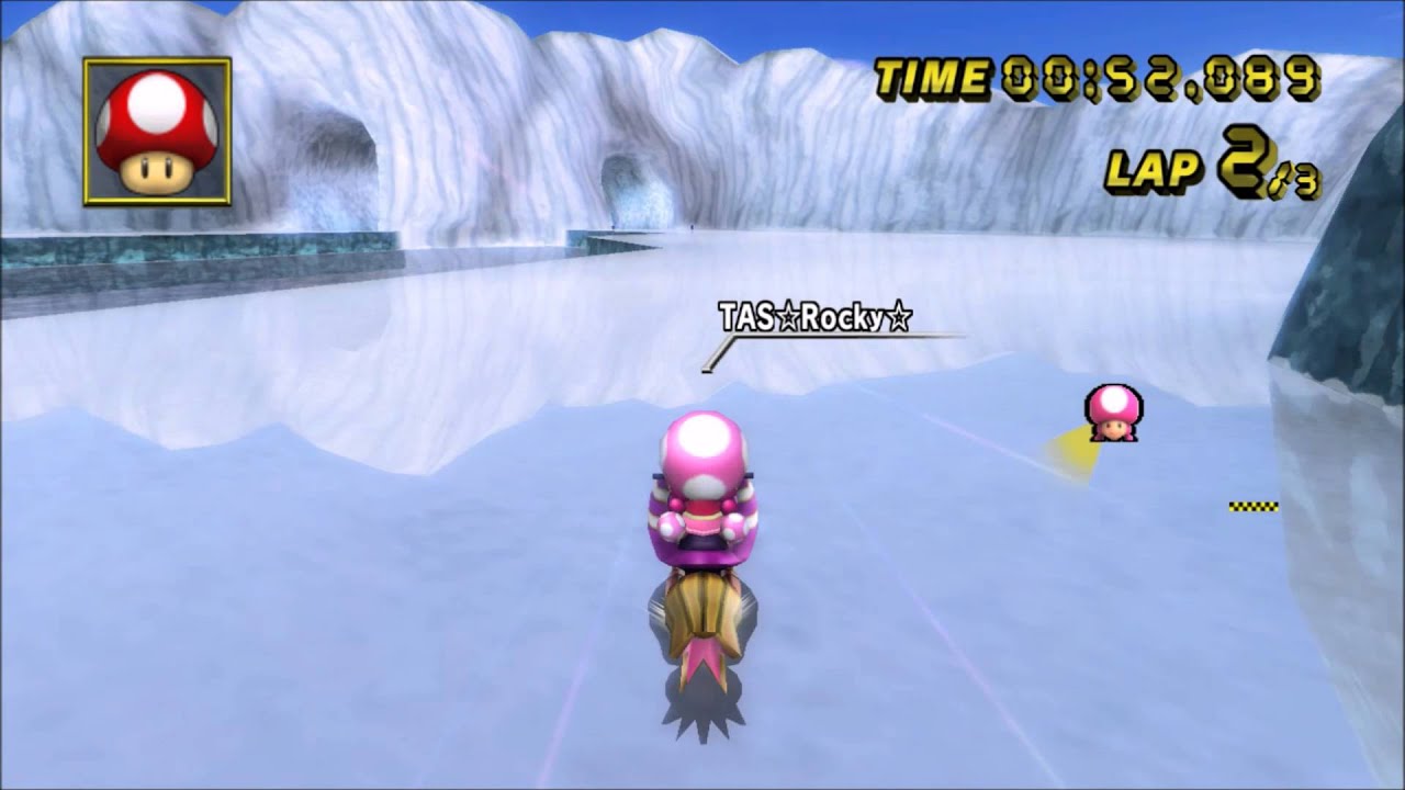[MKW TAS] N64 Sherbet Land - 2:02.504 (no-glitch)