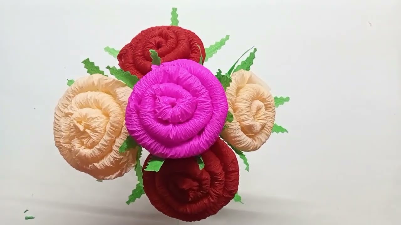 flor de papel  fácil de hacer