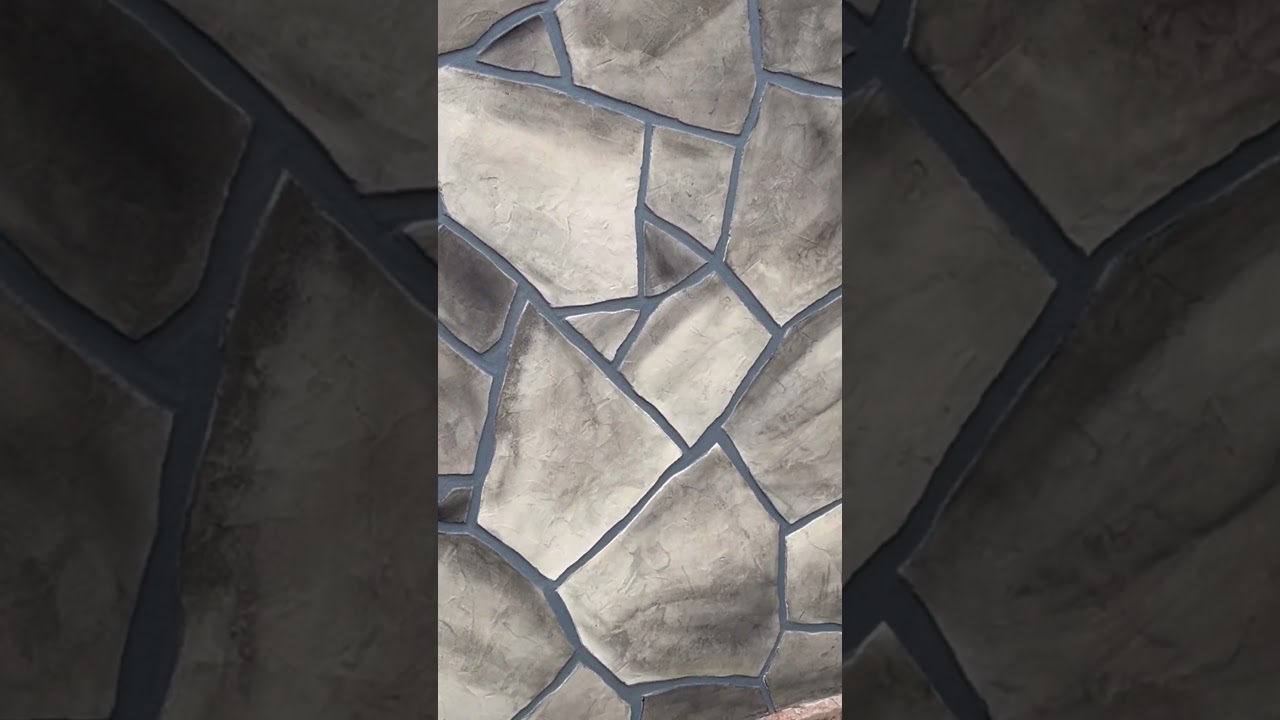 Efeito Pedra feito com Argamassa 
