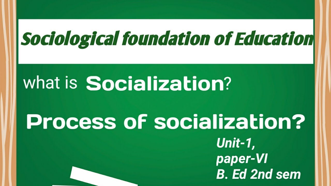 Meaning of Socialization and Process of socialization B. ed 2nd sem explained by Namita