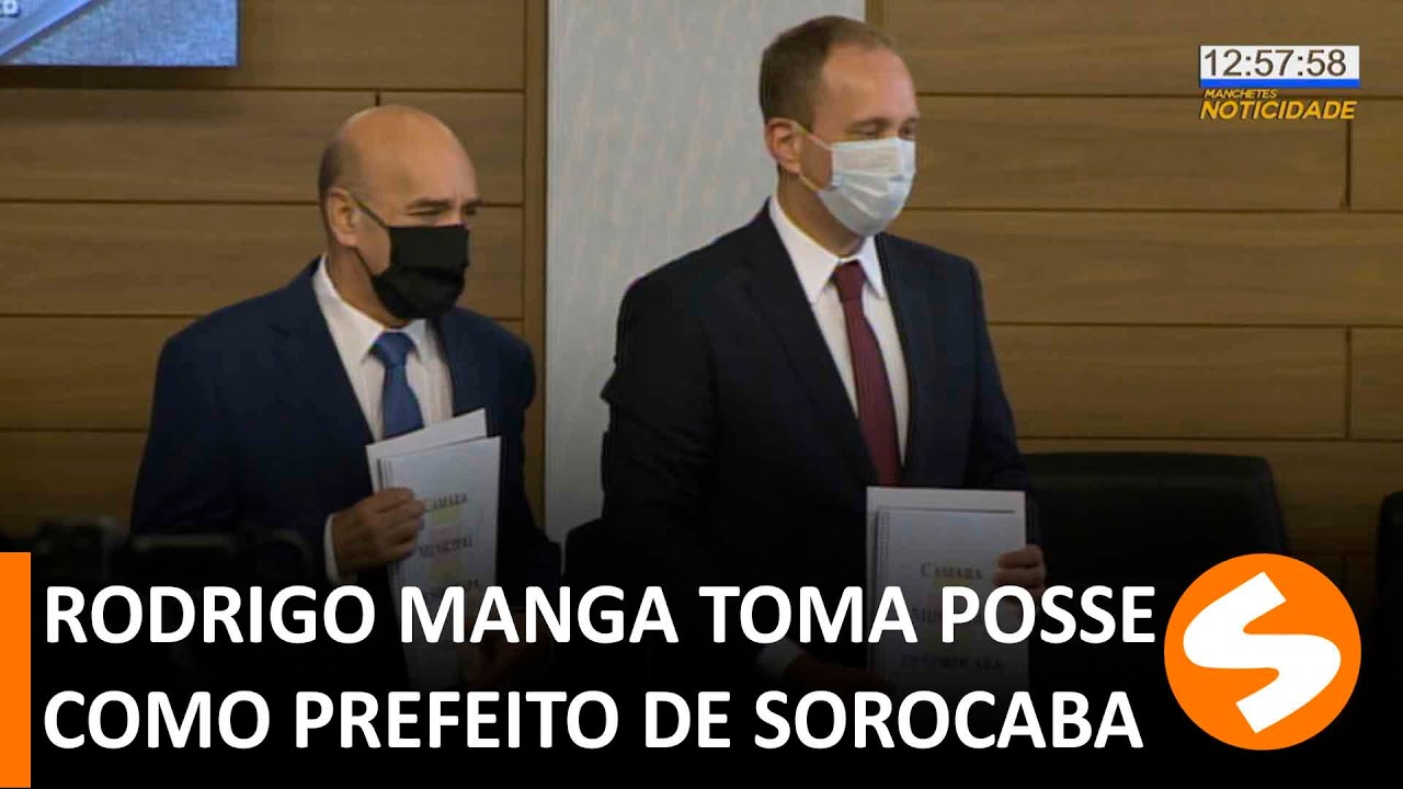 Rodrigo Manga takes office as mayor of Sorocaba | TV Sorocaba SBT