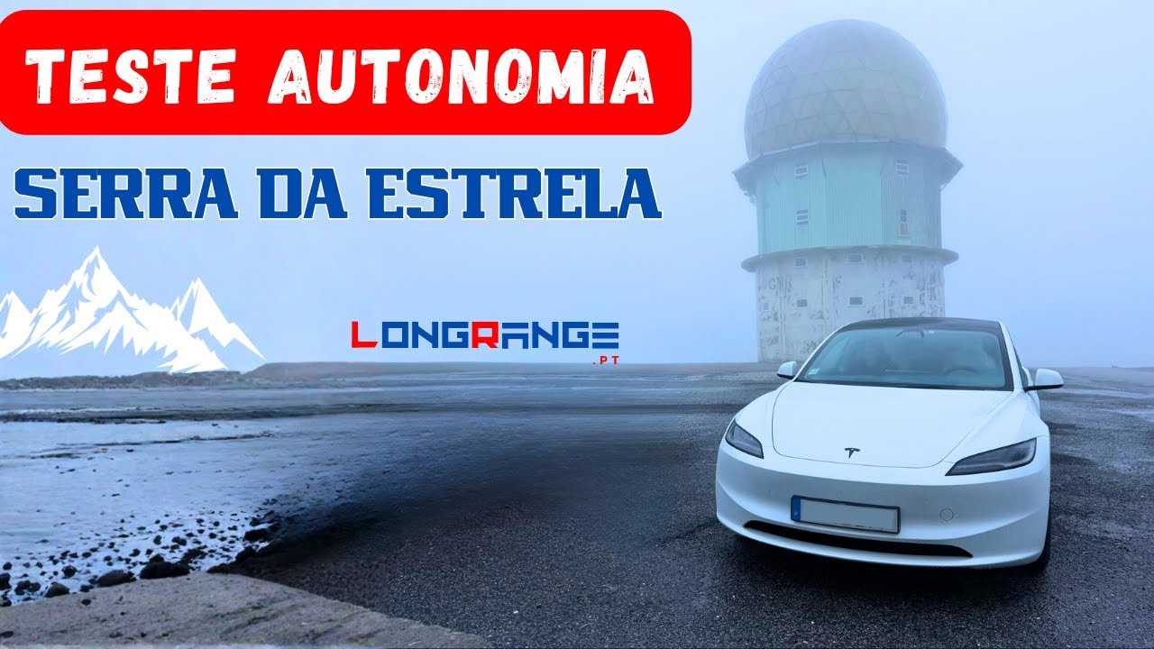SUBIDA à SERRA DA ESTRELA no TESLA MODEL 3 | Teste de AUTONOMIA