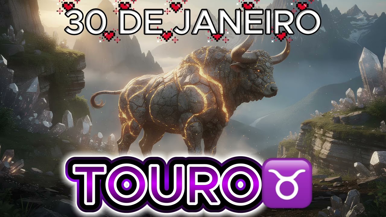 ♉✨TOURO 30 de Janeiro 2026: Virada de Chave no Amor, Trabalho e Dinheiro