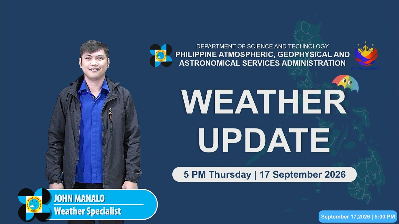 Public Weather Forecast issued at 5:00 PM | September 17, 2026 - Thursday