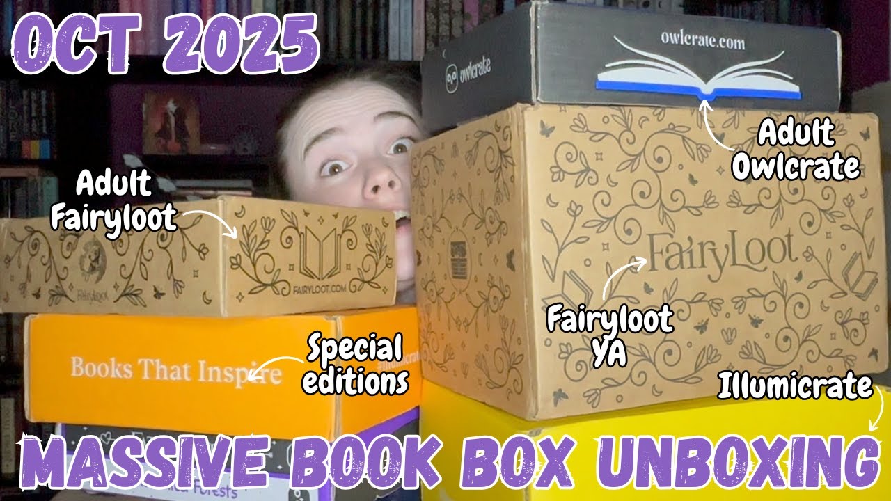 October 2025 Book Box Unboxing || 📚 Fairyloot, Illumicrate, and Owlcrate || Special edition books!
