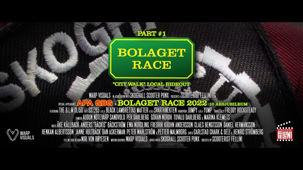 Bolaget Race 2022. Episode 1. Scooter Rally in Sweden. Lambretta DL SST265. Scooterpunx unite!
