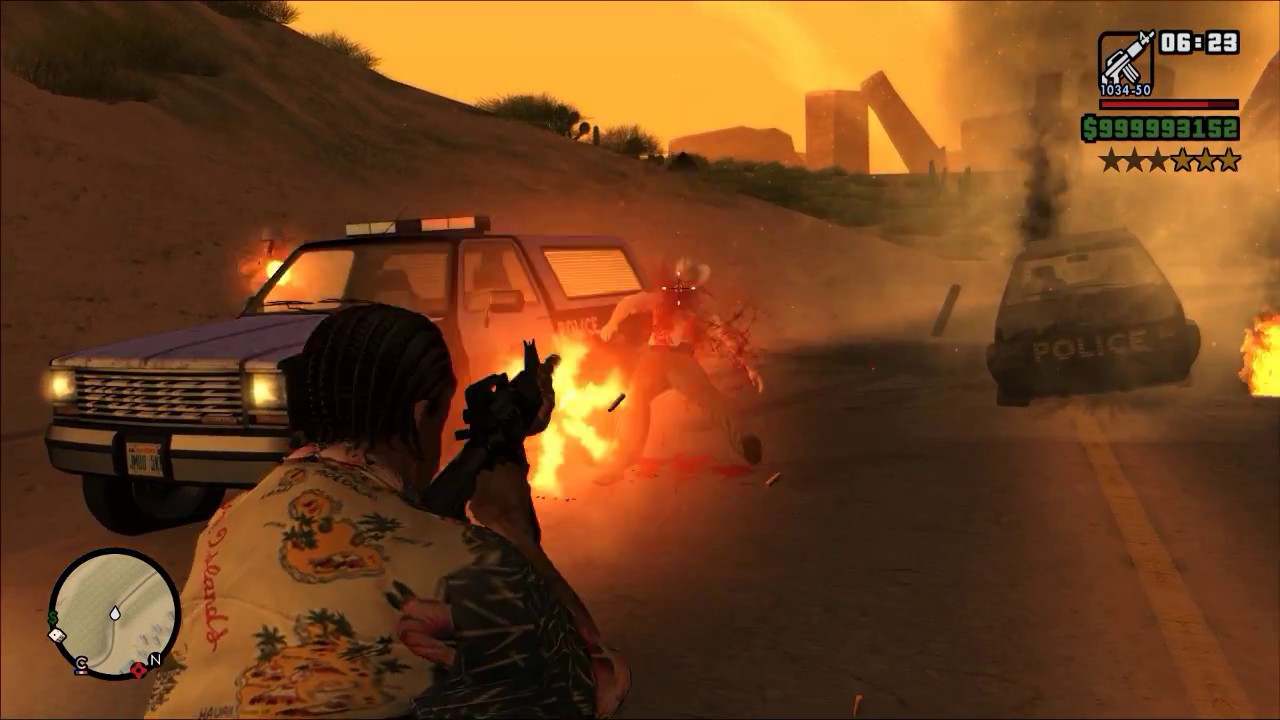 GTA SA Overdose + Custom Blood, Sparks & Fire