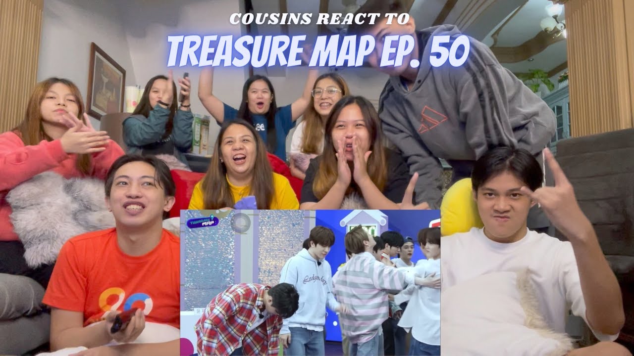 COUSINS REACT TO [TREASURE MAP] EP.50 🎉 랜선 축제! 회식 3차 텐션으로 모십니다 🎉 트맵 오락관