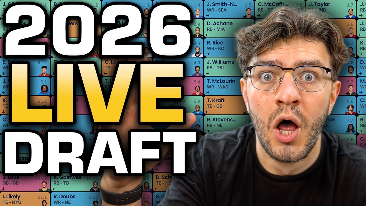 Watch Me Draft a Fantasy Football Team (August is HERE)