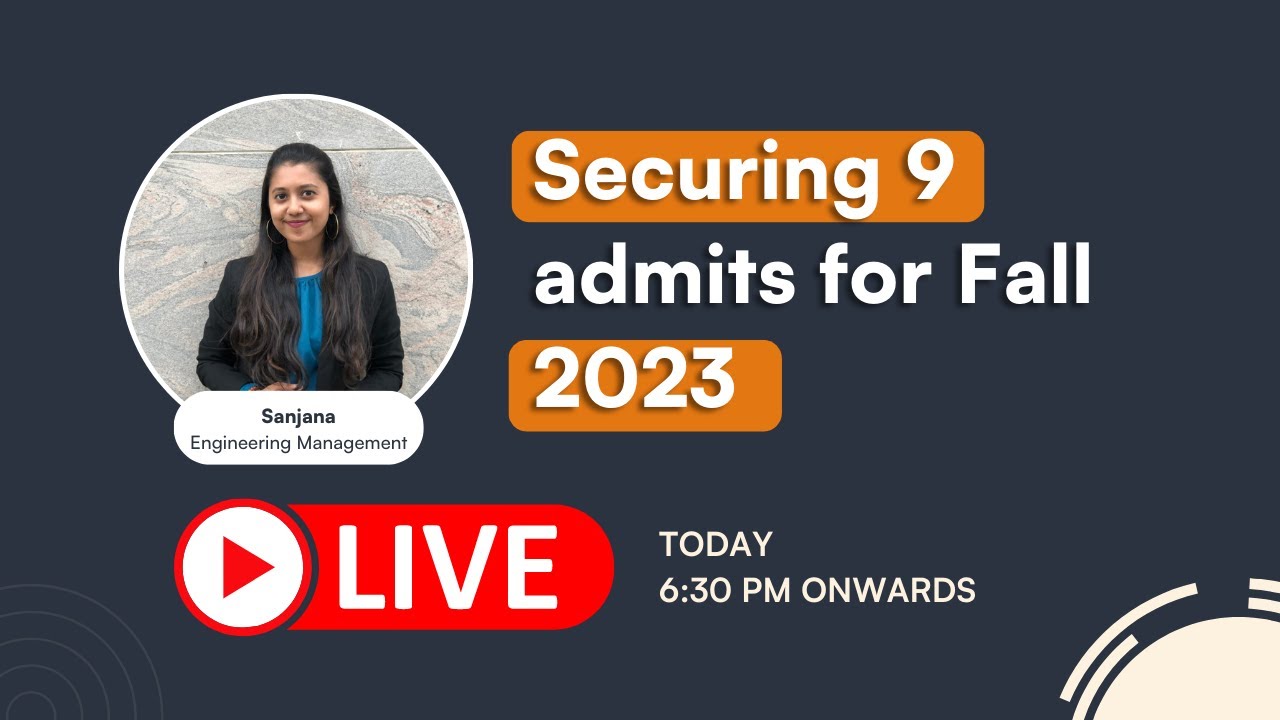 I secured 9 admits from TOP US Universities | Yocket Premium LIVE 🔴