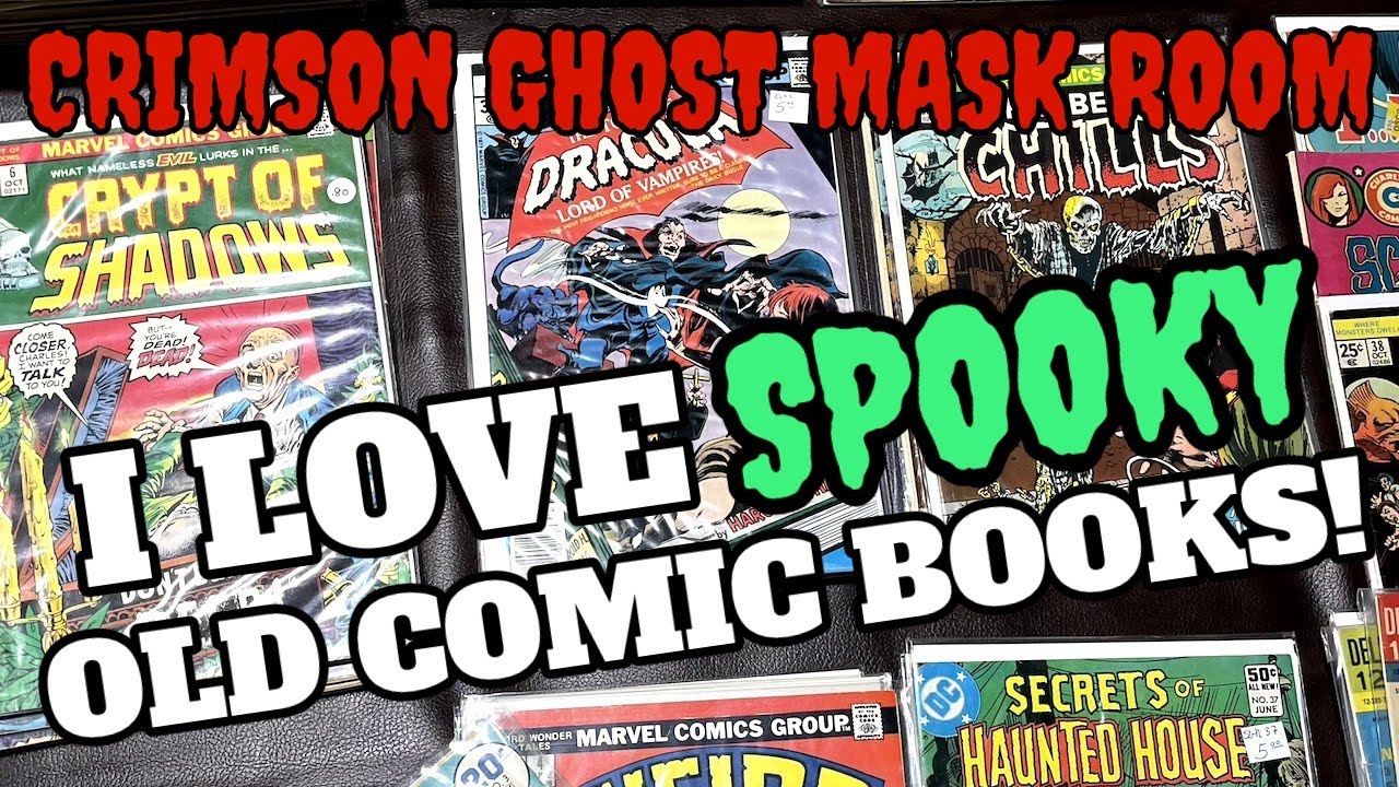 SOME OF MY 70's 80's HORROR COMIC BOOK COLLECTION crimson ghost mask room
