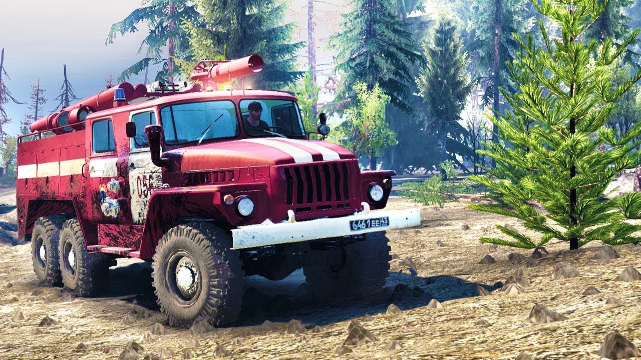 Горит Лес - Тушение Пожара - SpinTires