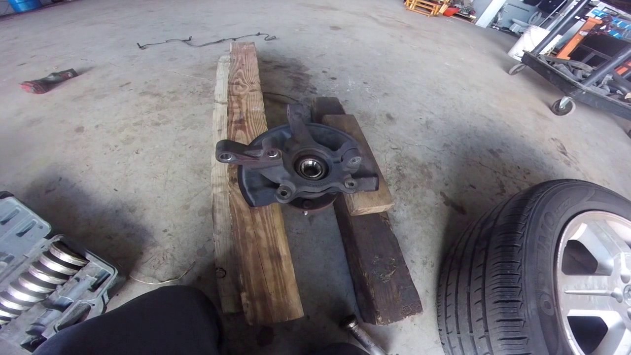 dodge caliber press in bearing and wheel speed sensor replacment