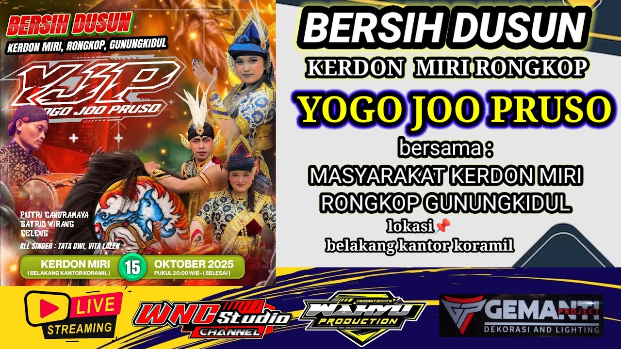 Live jathilan YOGO JOO PRUSO dalam rangka BERSIH DUSUN KERDON MIRI RONGKOP GUNUNGKIDUL