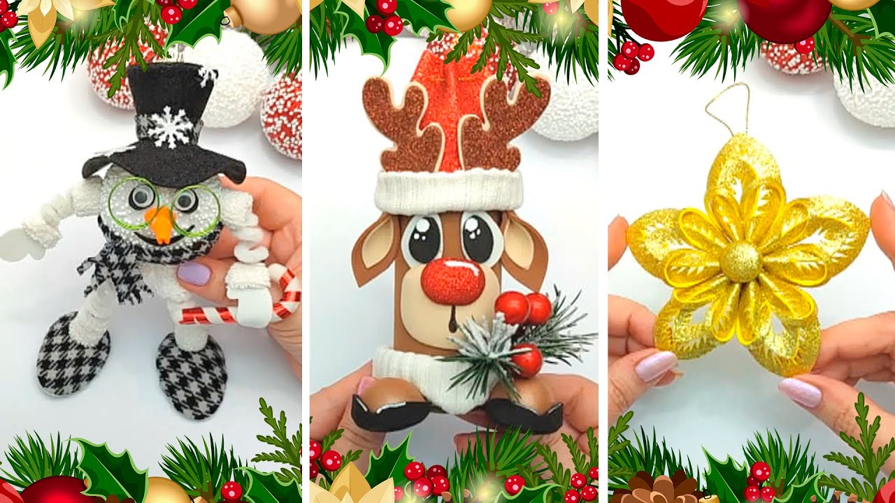 Christmas Craft 3 Ideas 🎅 Affordable Diy Christmas Tree Decorations 🎁  DIY Christmas Craft 2023