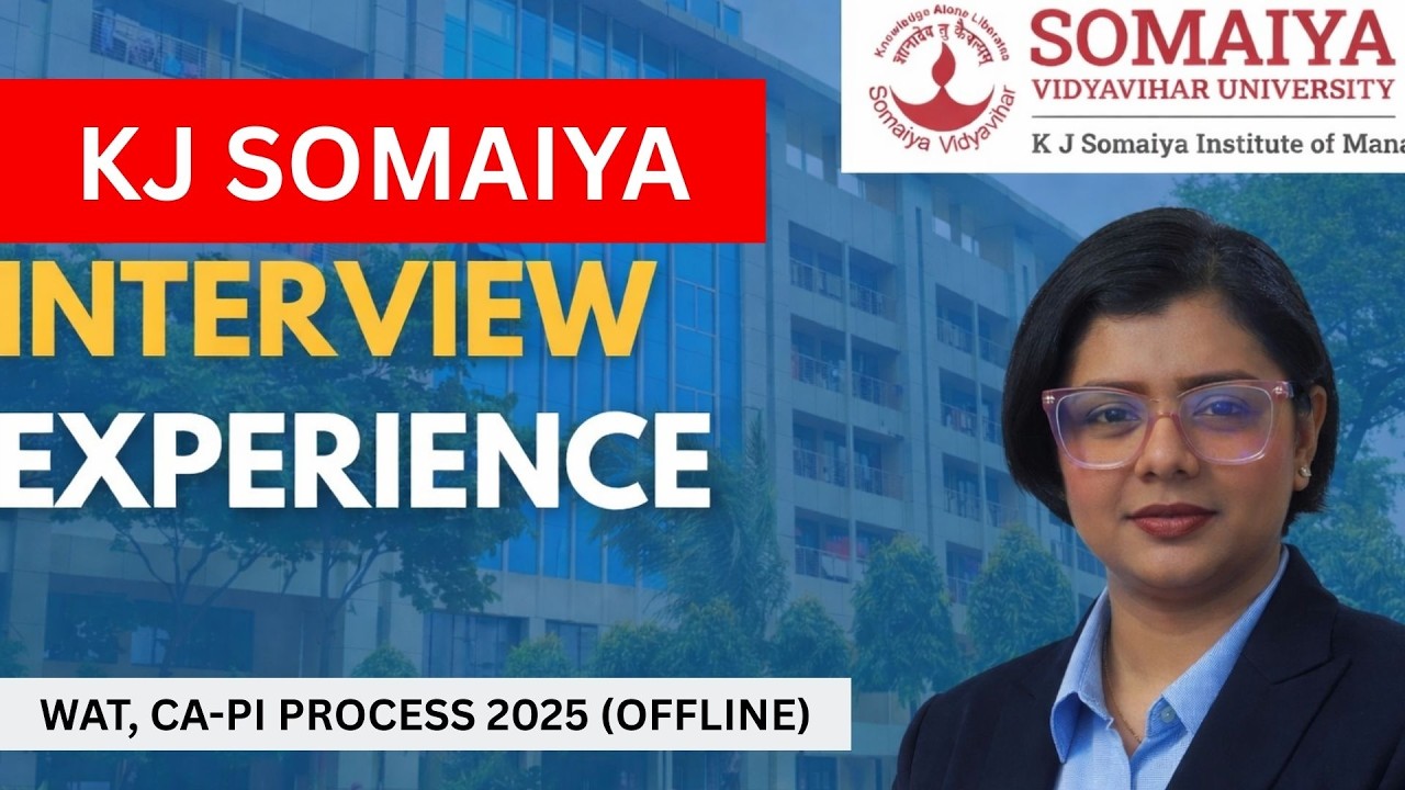 K J Somaiya Mumbai Interview Experience ft Aahna| Questions |Cutoff | Admission Process | GDPI WAT