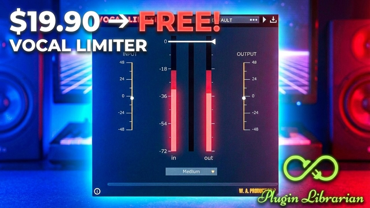 【Limited Time Free Bonus Gift!】$19.90&rarr;$0! GREAT Easy-To-Use Vocal Limiter VST! W. A. Production