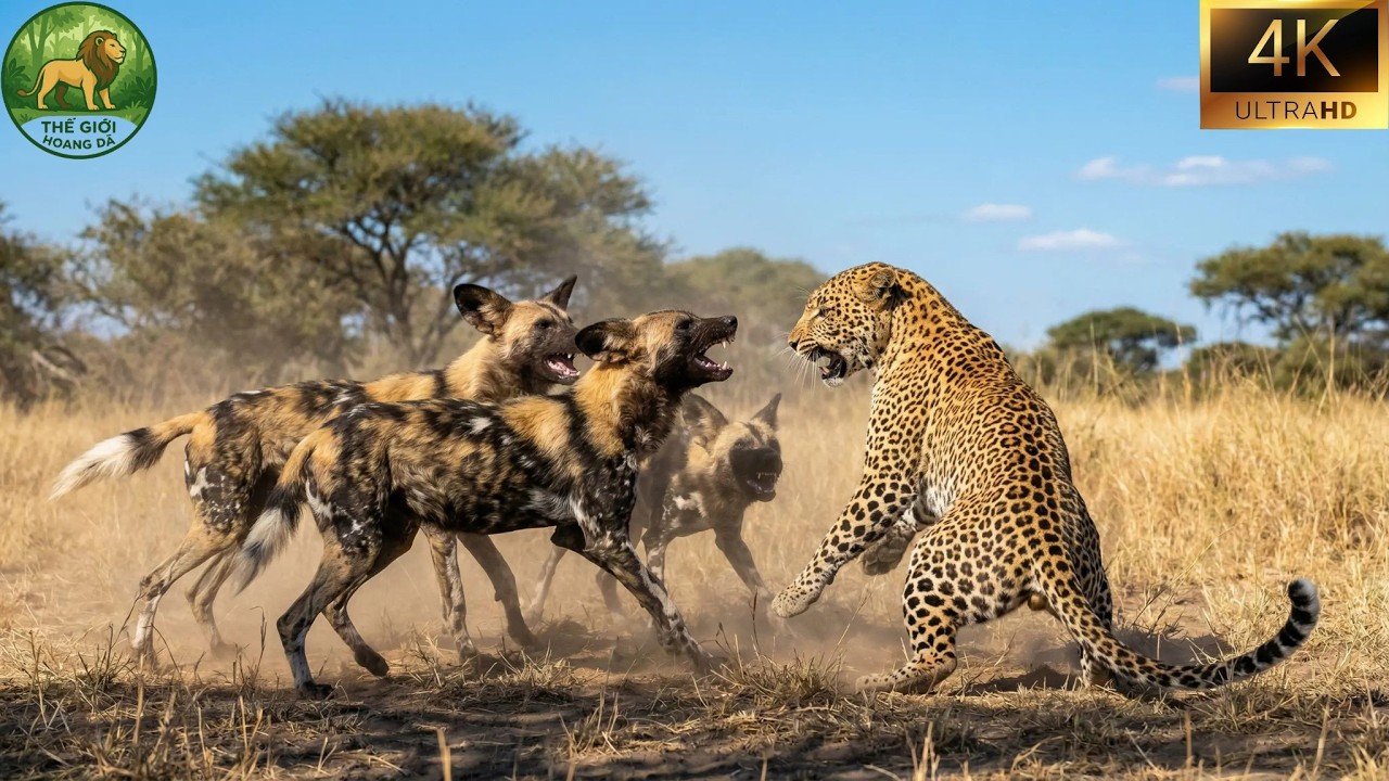 Tốc Độ vs Chiến Thuật &ndash; Ch&oacute; Hoang Ch&acirc;u Phi Th&aacute;ch Thức B&aacute;o Cheetah Trong Trận Sinh Tử