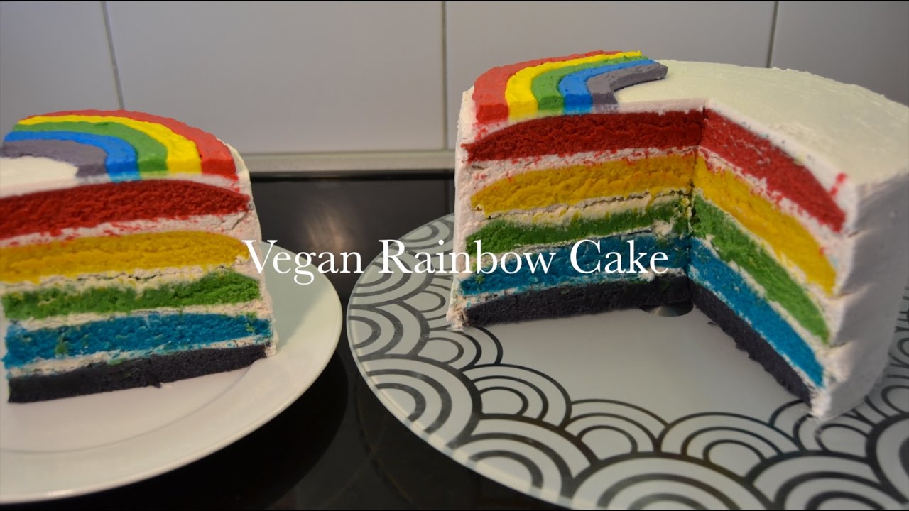 Vegan Rainbow Cake