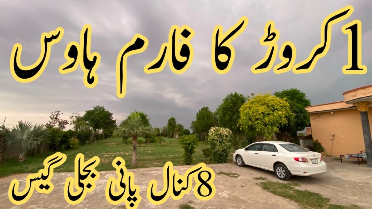 8کنال فارم ہاؤس پانی بجلی گیس مین روڈ کے اوپر قیمت صرف ایک کروڑ بہت ہی پرائم لوکیشن پر تمام سہولیات