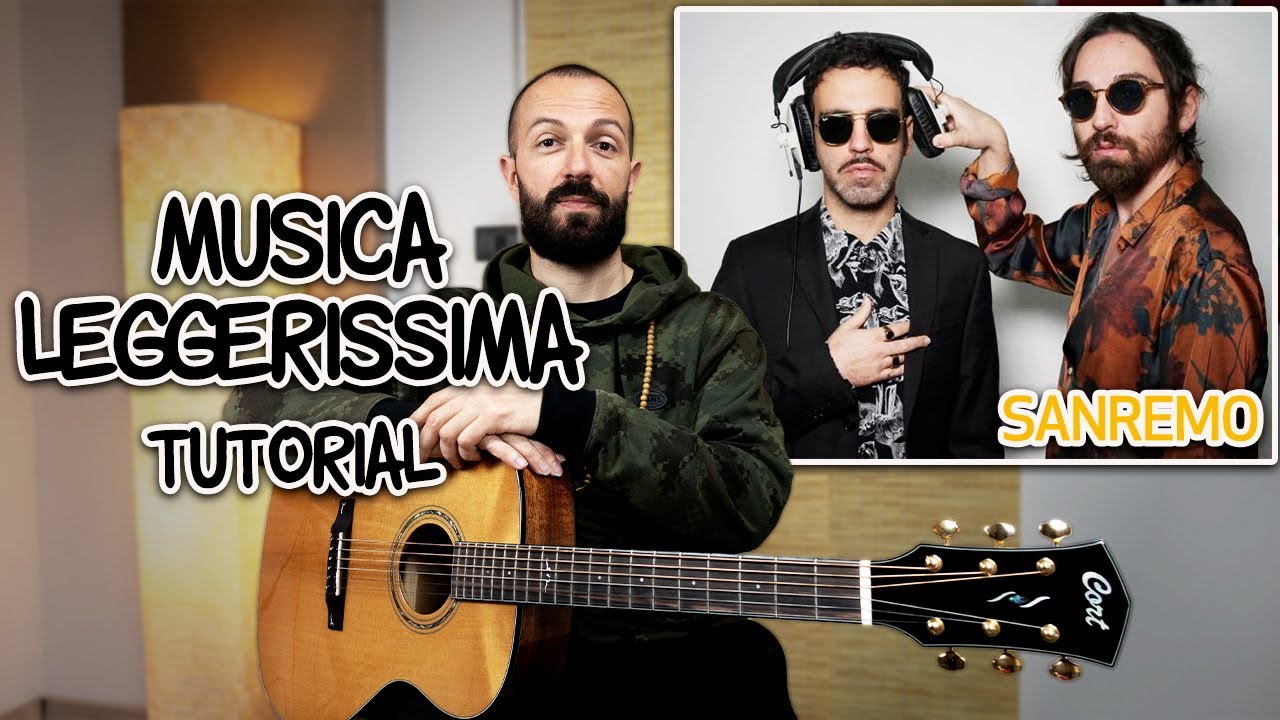 Tutorial Chitarra Canzoni Facili | Colapesce Dimartino - Musica Leggerissima | SPECIALE SANREMO