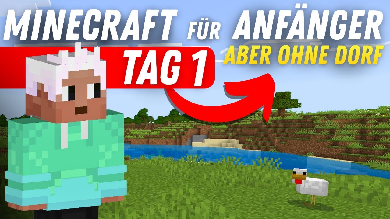 🔴 Tag 1 in Minecraft... ABER OHNE DORF😱 (ANFÄNGER GUIDE EXTREM) #MINECRAFT