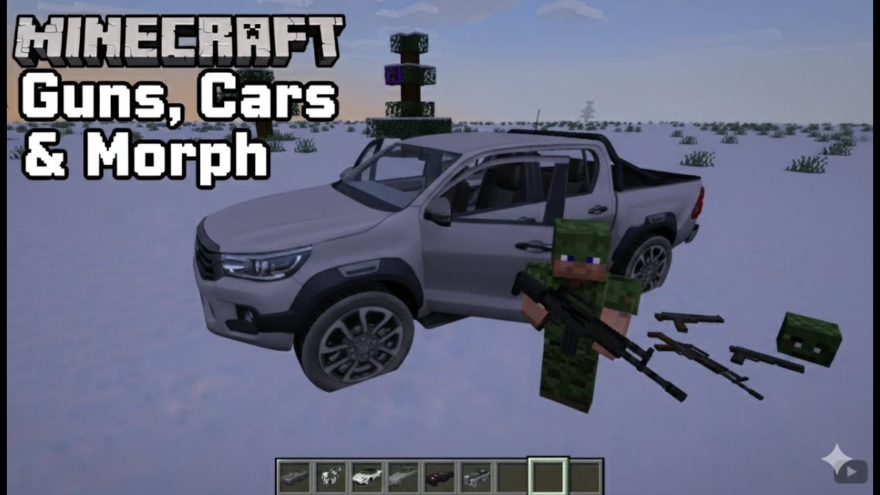 Toyota Hilux sooo many doors | | Minecraft LIVE - Guns Cars & Morph Mod Showcase (2026)