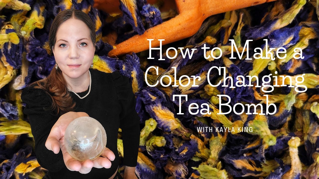 How to Make a Color Changing Glitter Tea Bomb