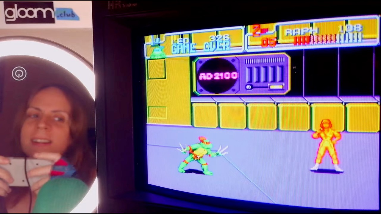Teenage Mutant Ninja Turtles IV: Turtles In Time (SNES) on CRT