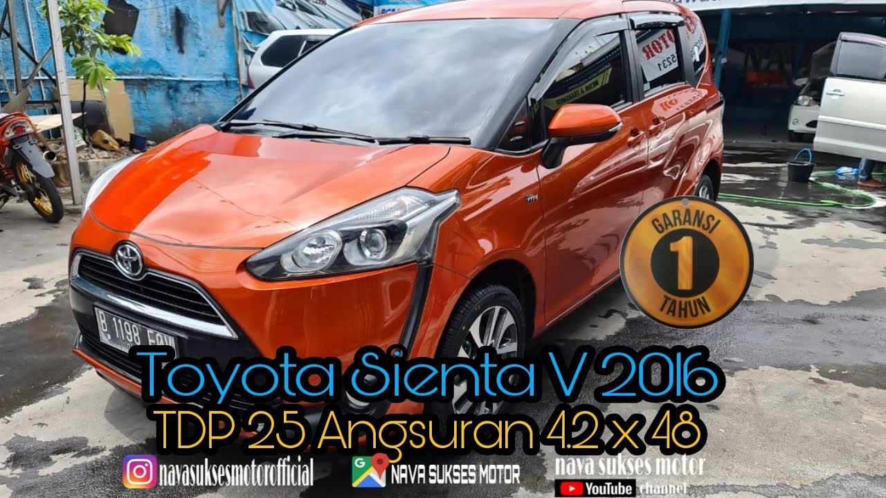 Toyota Sienta V 2016 ,Cash & Credit TERMURAH - Nava Sukses Motor