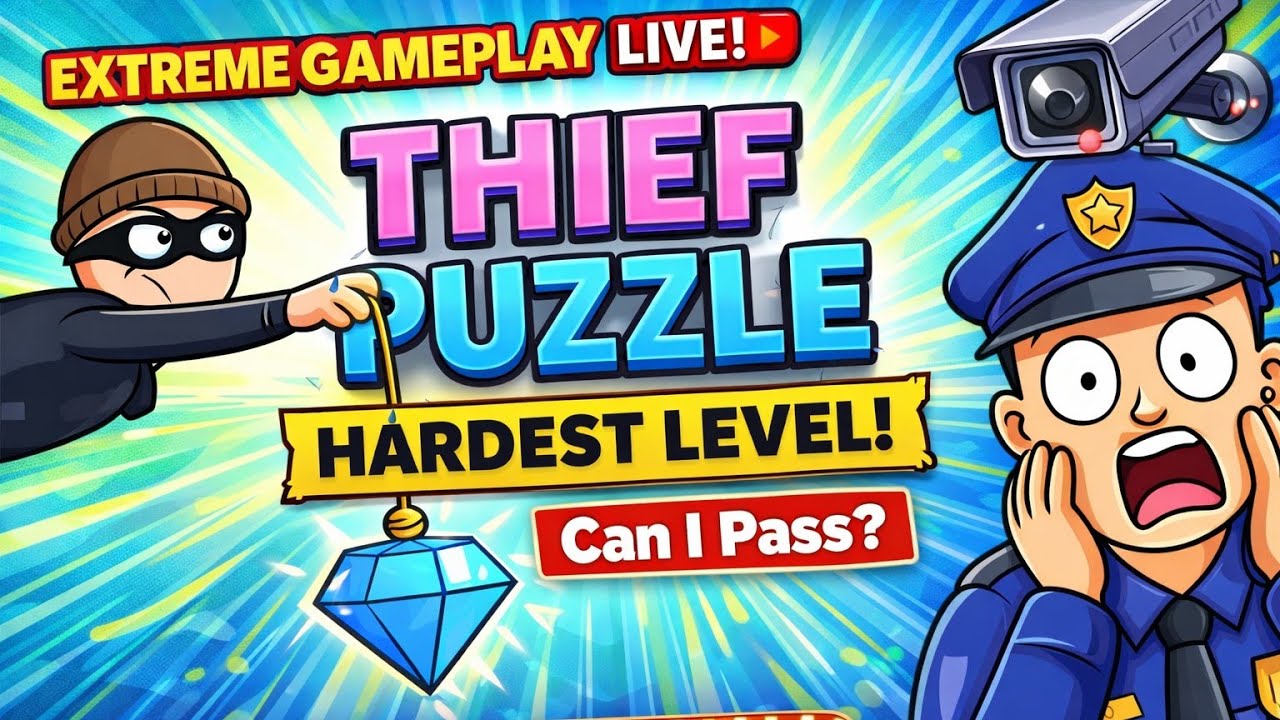 🔴 LIVE: Only 1% Players Can Beat This Thief Puzzle Level 😱#thiefpuzzle#thiefpuzzlegame#puzzlegame