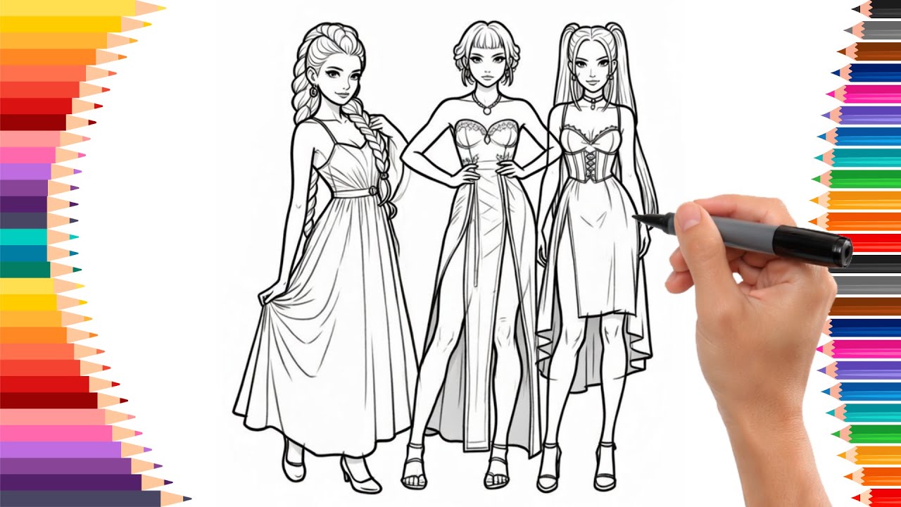 Drawing Rumi, Mira And Zoey From Kpop Demon Hunters 19 | How To Draw KPop Demon Hunters Characters