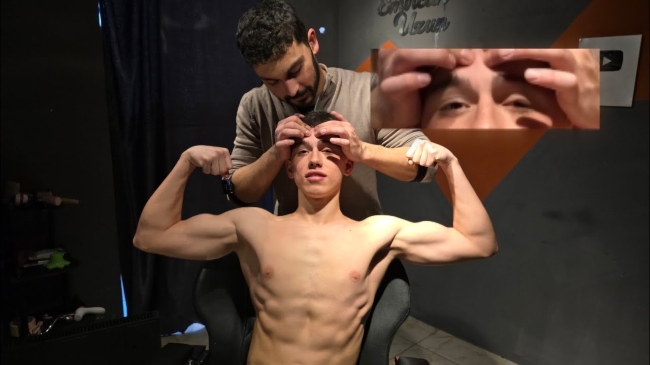 Relaxing Massage ASMR For Sleep (His Muscles Couldn't Beat Sleep)