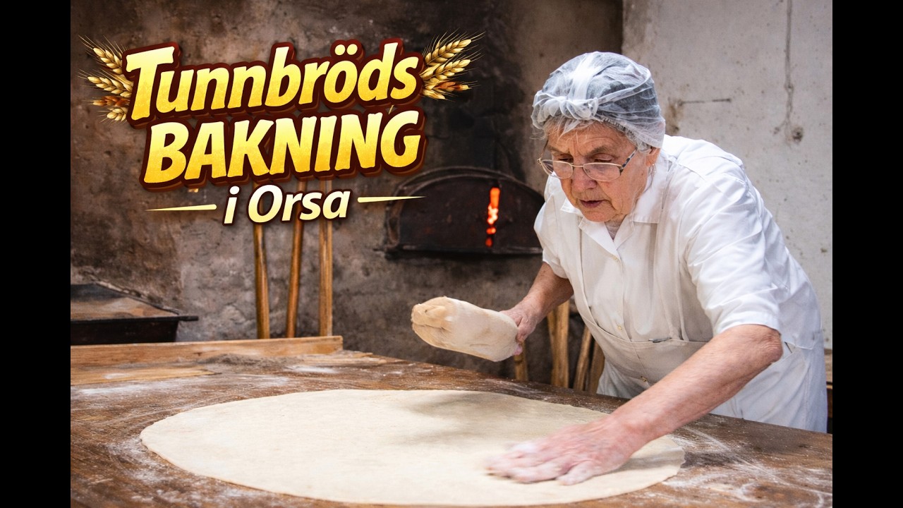 Tunnbrödsbakning med Anna Johansson, Slättberg, Orsa.