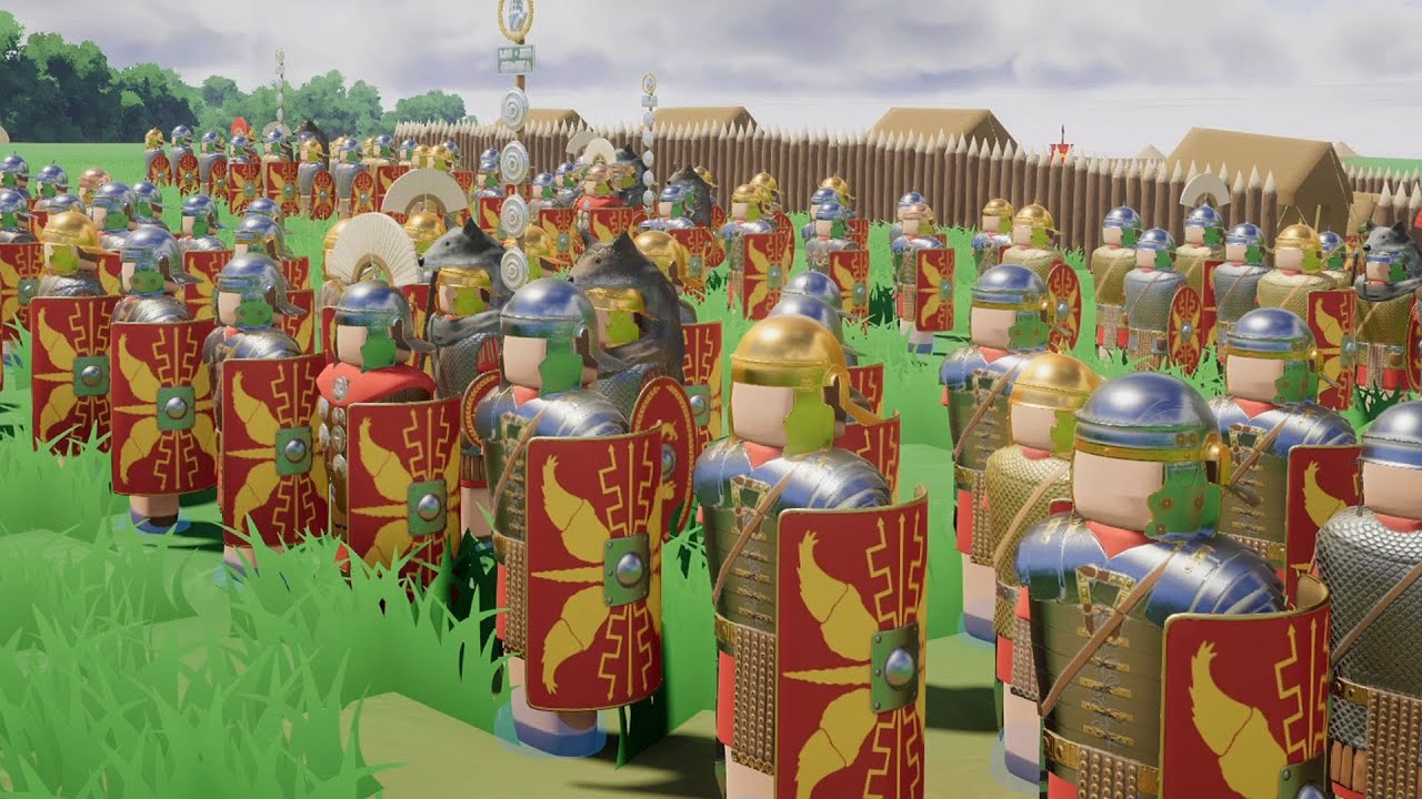Huge Invasion Force in NEW Roman Battle Simulator! - Warlord: Britannia