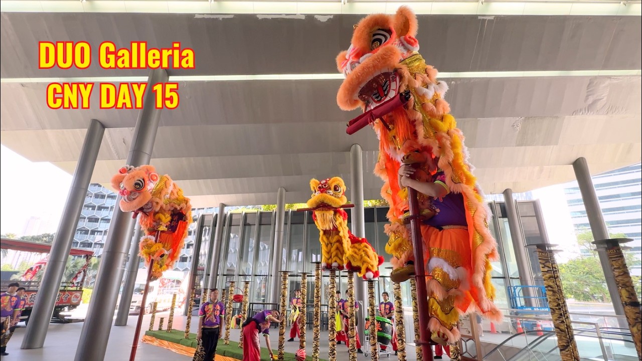 [4K] DUO Galleria, Xinyang 新洋 High Pole Lion Dance, Cai Qing on 3 Mar 2026