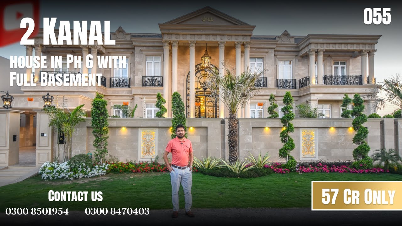 2 Kanal Luxury House For Sale in DHA Phase 6 | Full Basement | Faisal Rasool Design | Pool, Cinema