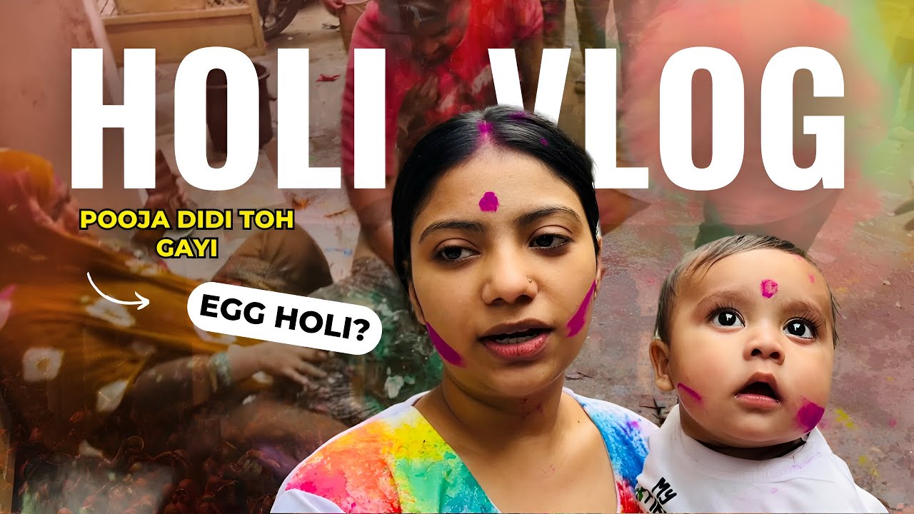 holi vlog 2k25 so late vlog😞#dailyvlog #holivlog #viralvideo #holicelebration||@bisaiyafamily ❤️😘