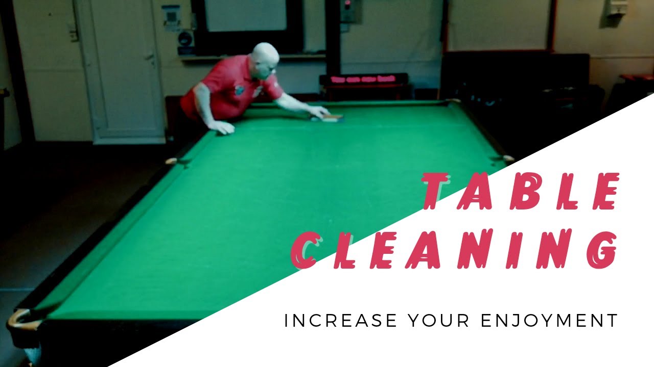 Snooker table cleaning