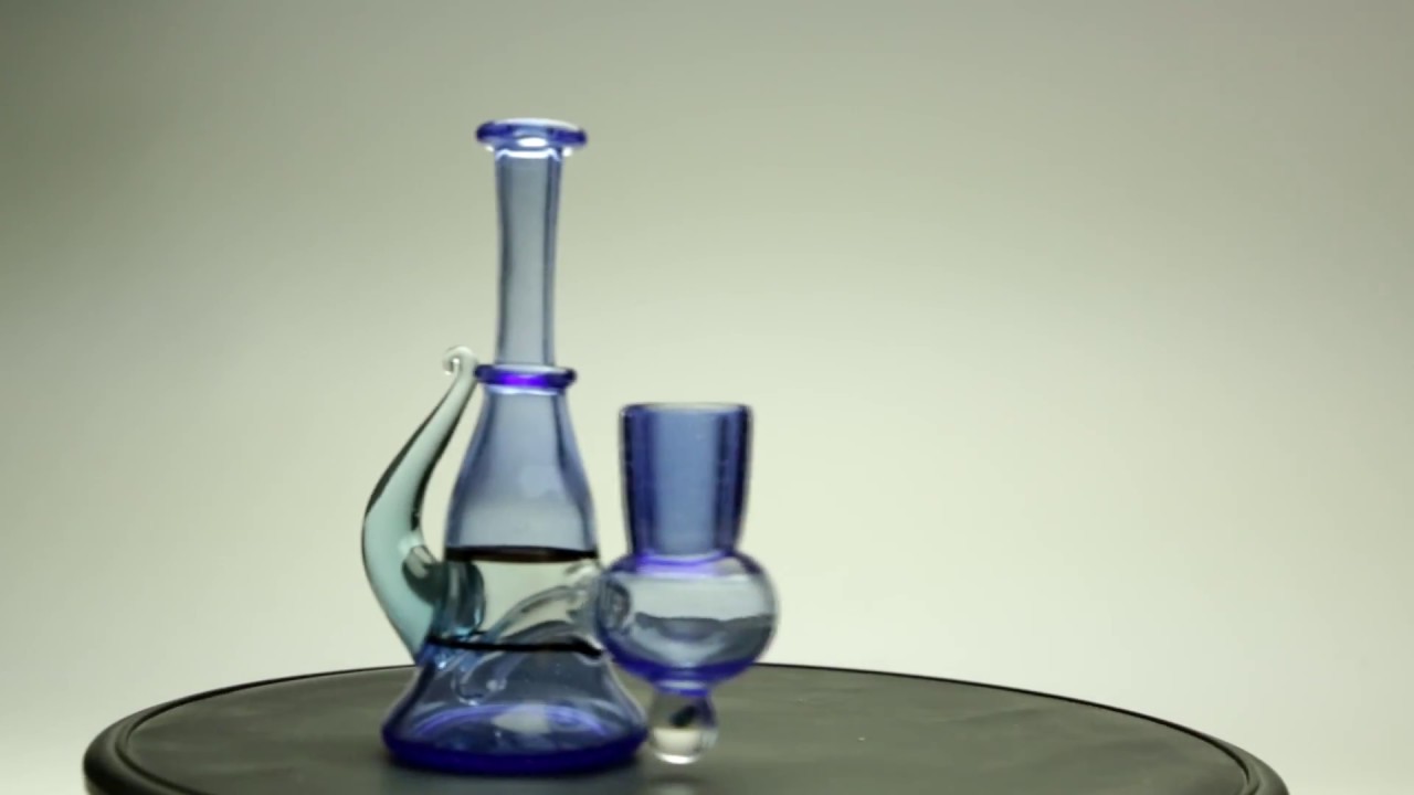 Dabber Box - Foggy Mountain x Michael Alander Glass - Dark Blue Mini Rig