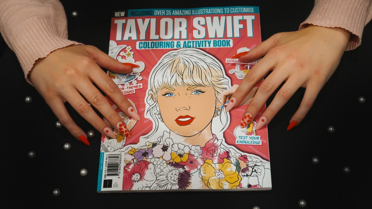 ASMR Taylor Swift Coloring and Activity Book Flip Through