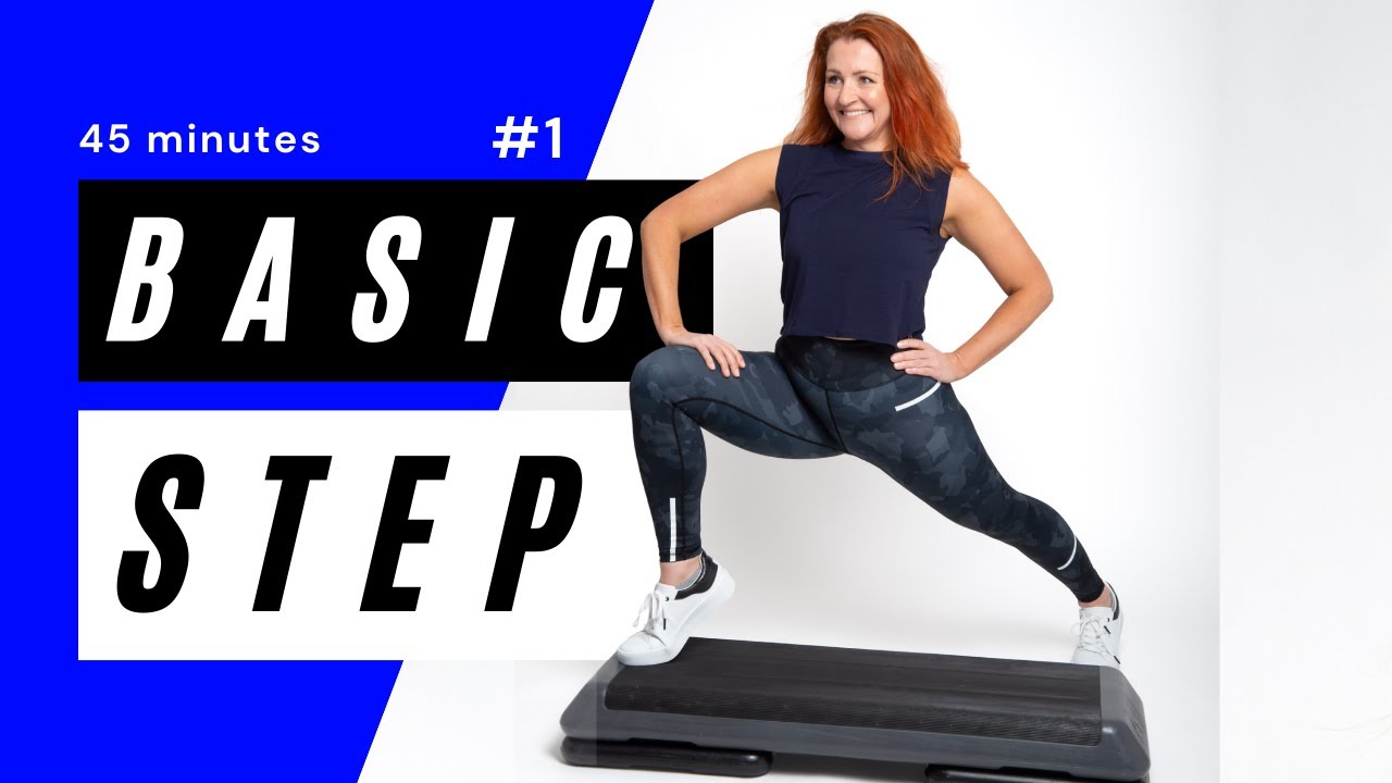 Beginner Step Aerobics Workout 💙 Basic #1 💙 Hot Music 🔥