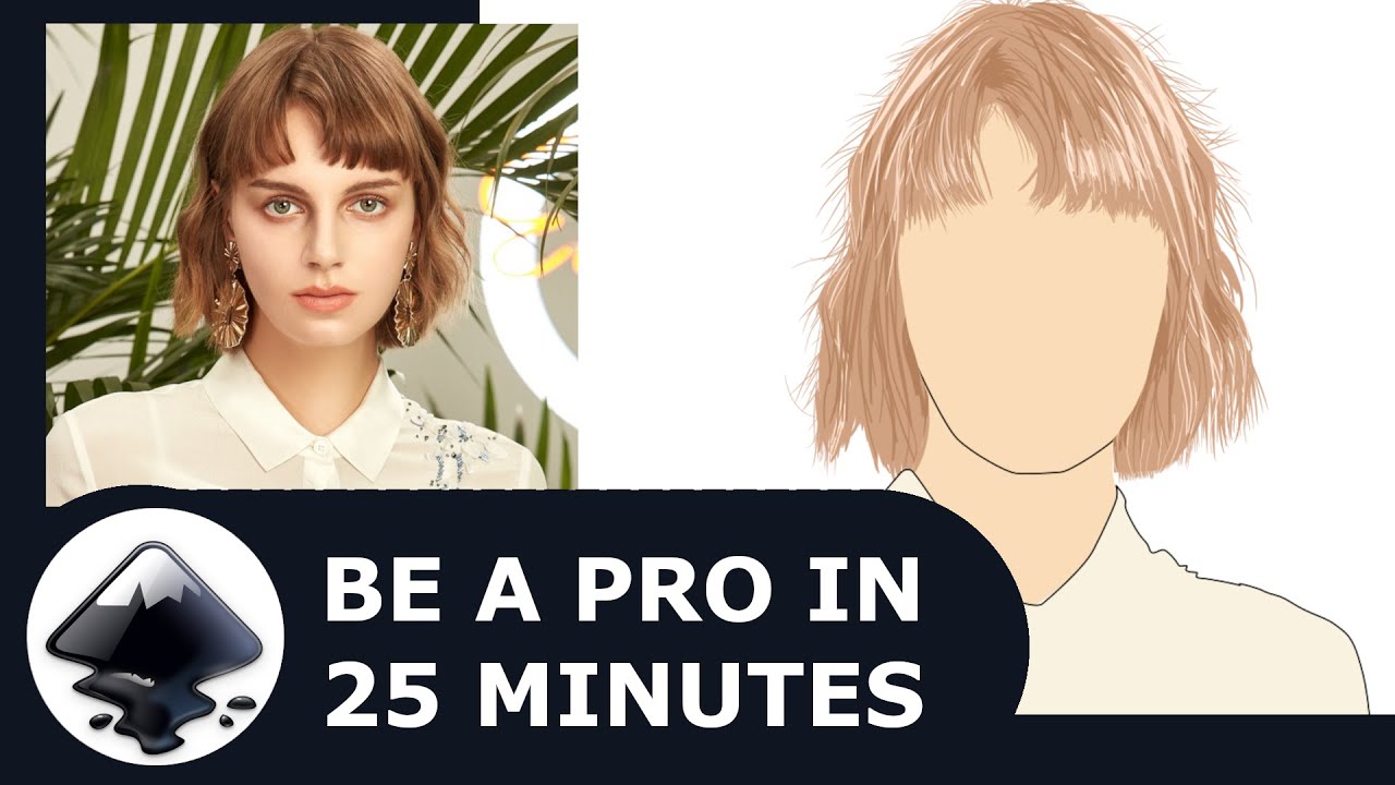 INKSCAPE: how to illustrate hair