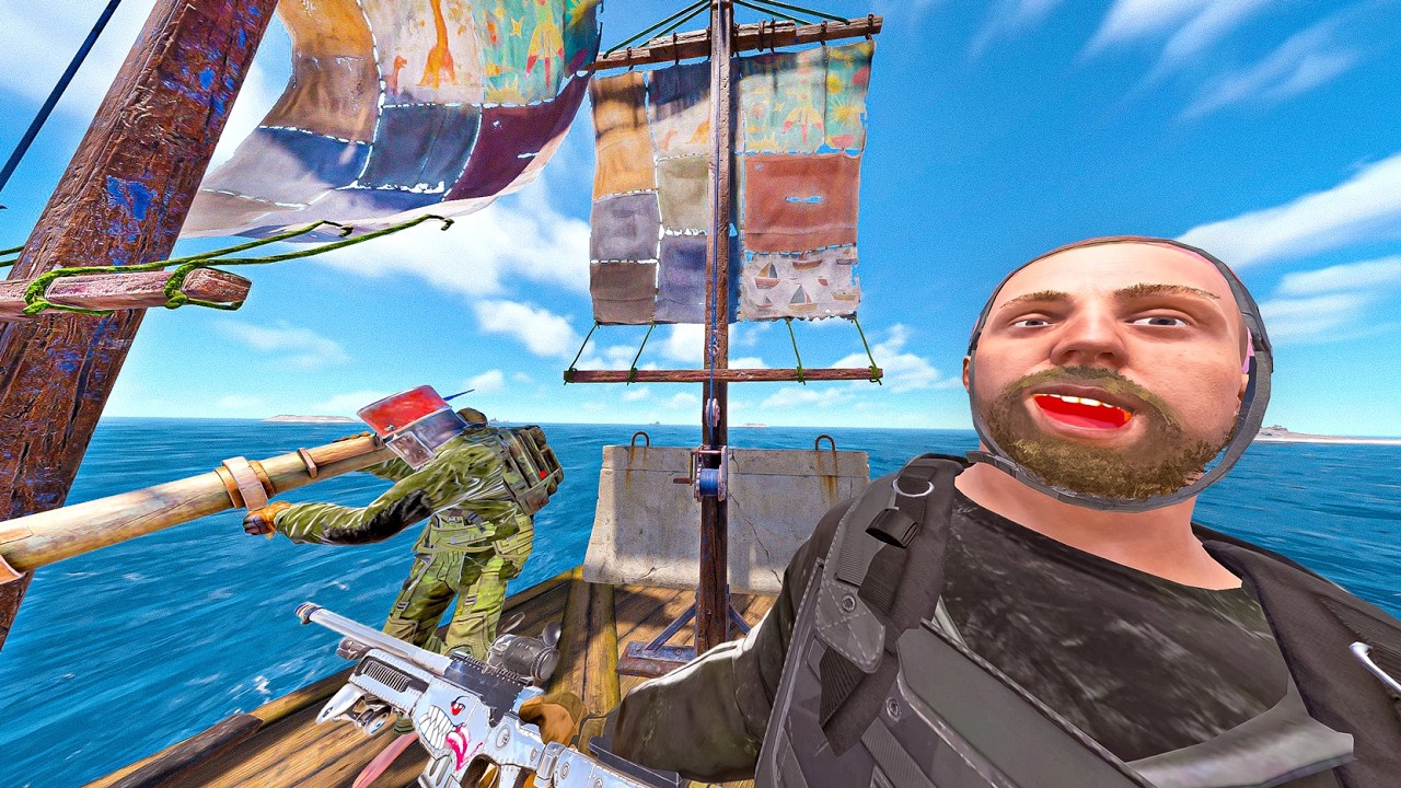 CRAZIEST SHIP BATTLE WE'VE HAD AT DEEP SEA - DUO RUST #6 S32 FINALE