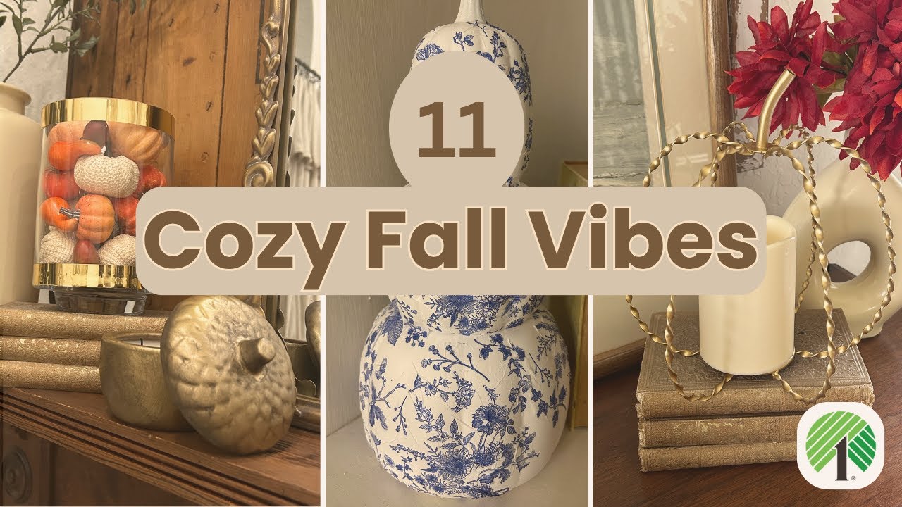 Pottery Barn Fall Dupes | Cozy DIYs with Dollar Tree Finds!
