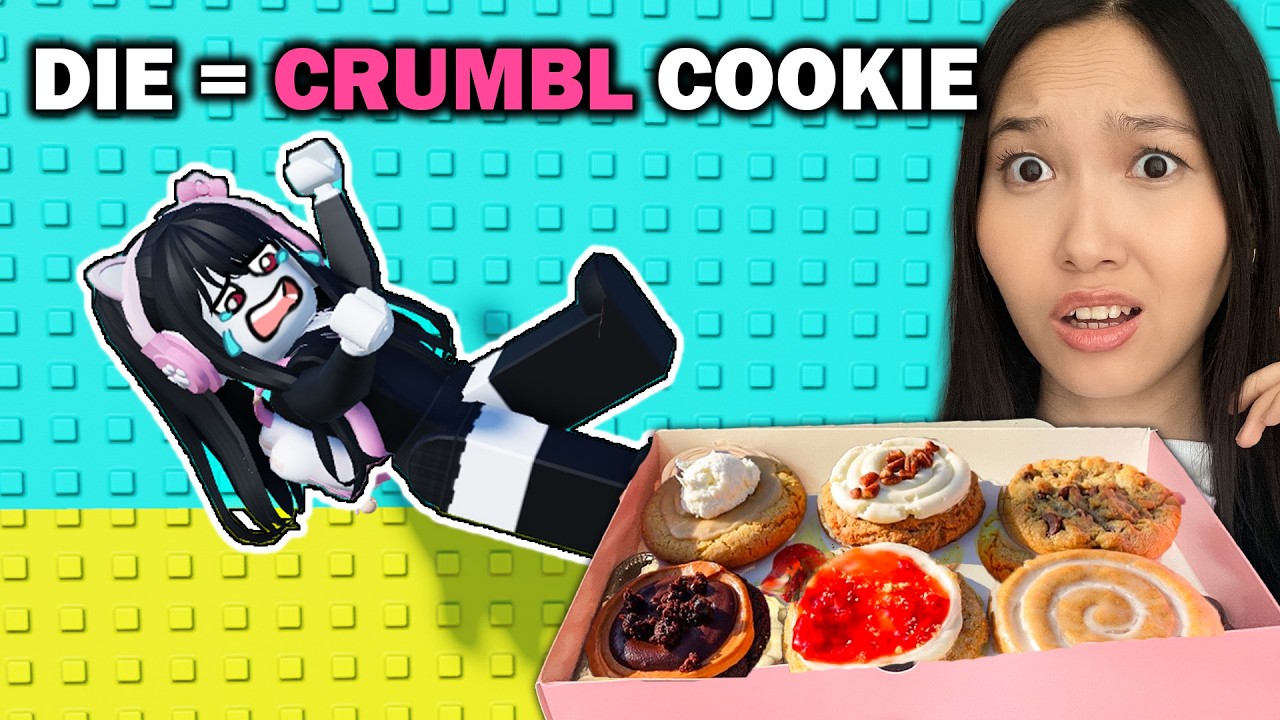 If i DIE I eat *CRUMBL COOKIES* in Roblox Troll Tower!