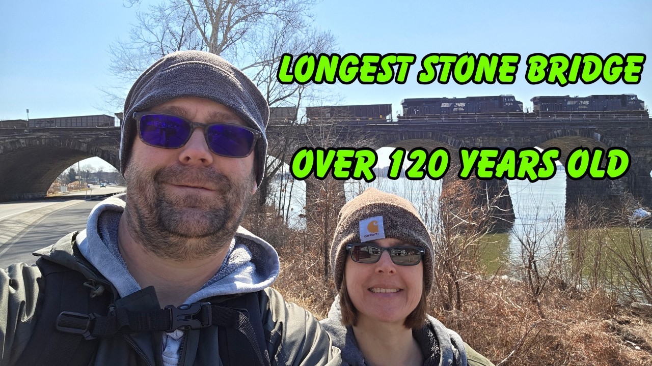 Rockville Bridge the Longest Stone Railroad Bridge in the World part 1  #histor #train #trainbridge