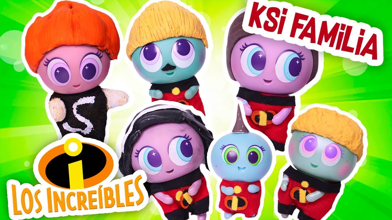 💥 KSI FAMILIA Distroller ⭐️ LOS INCREIBLES con Ksi meritos Super Heroes - Juguetes Fantasticos