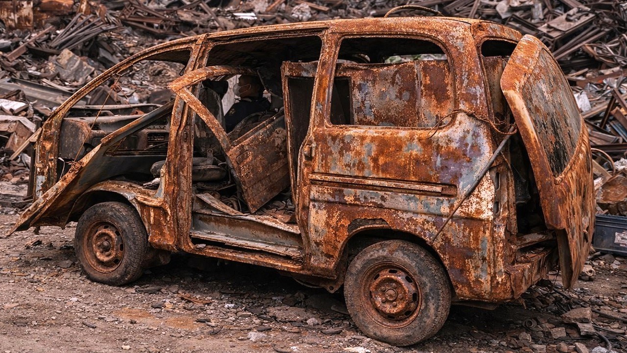 A talented Man Has Restored A Discarded $5,000 DAIHATSU Car To 100% Perfect Condition.